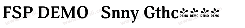 FSP DEMO   Snny Gthc字体转换